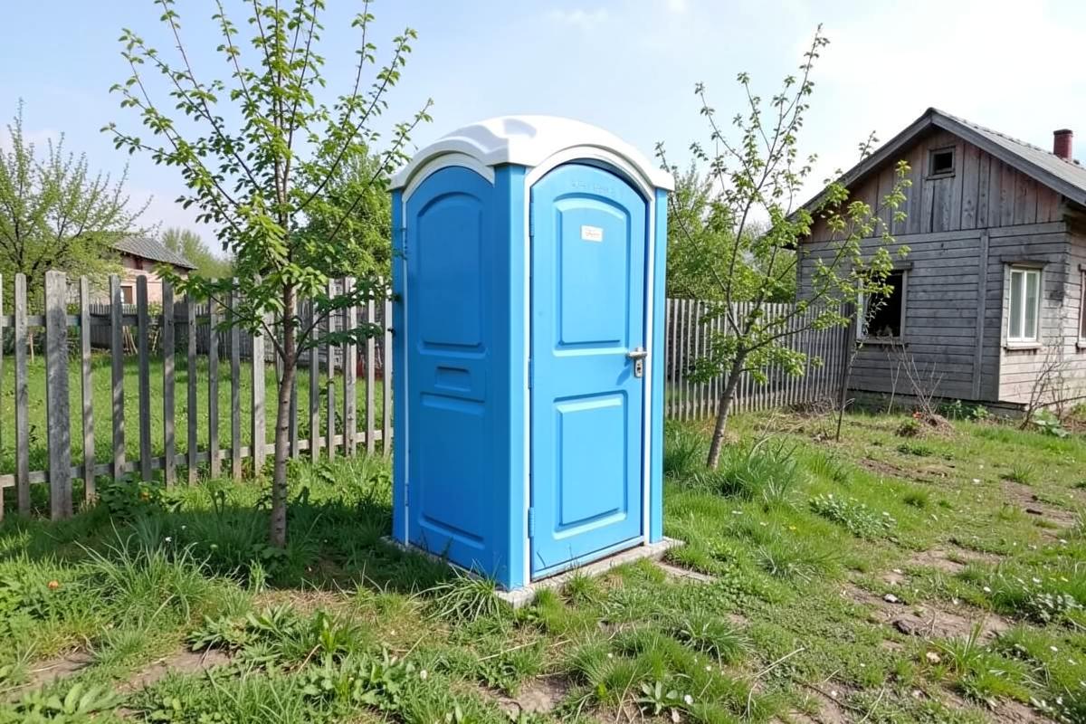 Туалетная кабина на дачном участке без постоянной канализации